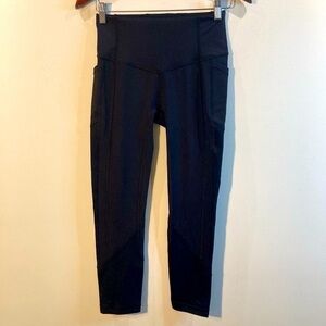 LULULEMON Sz 6 Amy  Card Pocket and Side Pockets Cropped Leggings NWT